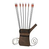 Valhalla Gear Aljava De Quadril Para Tiro Com Arco Bolsa De Cintura Esportes Com Arco Treinamento Ao Alvo Bolsa De Couro De Flor Integral Suporte De Flecha Artesanal Para Tiro Ao Alvo Marrom