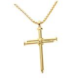 VALICLUD 1Pc Cruz Colar Prong Link Corrente Colares Para Homens Mens Gargantilha Colares De Para Hombres Masculino Colares Crucifixo Pingente De Aço Inoxidável Gargantilha Jesus Homem