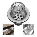 Válvula Americana De Inox Pia Cozinha Cuba 3 1 2 Cestinha