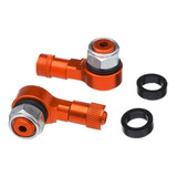 Válvula Bico Pneu Sem Câmara 90 Graus Moto Universal Kit 2