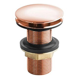 Válvula Click Luxo P Lavatório Rose Gold Lorenzetti Acabamento Fosco