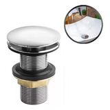 Válvula Click Up De Inox Ralo P Cuba Vidro E Louça Banheiro