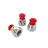 Válvula De Alívio De Panela De Pressão Universal- Vermelha- 3-8 Cm De Altura- Acessórios De Válvula De Escape Para Controle De Pressões De Peso 80KPA -pacote Com 3-