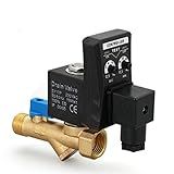 Válvula De Esfera Elétrica 1 5 1 Cm DN15 Temporizador Elétrico Válvula De água Automática Válvula Solenoide De Drenagem Eletrônica Para Compressor De Ar Condensado Tipo One Boday 220V 