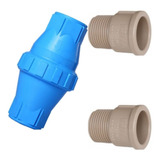 Valvula De Retenção 1 1 2 Vertical Horizontal Com Adaptador