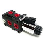 Válvula Desviadora De Fluxo Solenoide Hidráulica Seletor De Circuito Empilhável 6 Portas 2 Posições 50 LPM 25 MPa SAE 8 24V Deutsch