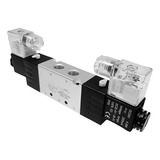 Válvula Dupla Solenoide 5 2 Vias 4v320 08 Rosca 1 4