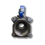 Válvula Esfera Tripartida 1 Aço Inox 304 Pr Ptfe 300lbs Bsp