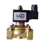 Válvula Latão Solenoide Rosca 1 Polegada Normal Fechada 220v