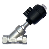 Válvula Pneumática Assento Inclinado 1 Pol Dn20 Inox 316