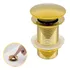 Valvula Ralo Click Dourada Pia Lavatório Gold Metal 11/4 Ino