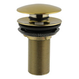 Valvula Ralo Click Dourado Gold Pia Lavatório Cuba Metal 7 8
