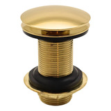 Valvula Ralo Click Dourado Gold Pia Lavatório Cuba Metal 7 8