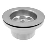 Válvula Ralo Dreno Metal Inox 1 1 2 Tanque Lavatório Pia