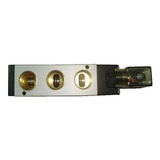Válvula Simples Solenoide 5 2 Vias Rosca 1 4 Escape 1 4 2pç