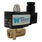 Válvula Solenoide 2 Via Normal Fechada Rosca 1 4 Corpo Latão