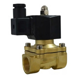 Válvula Solenoide 2 Via Normal Fechada Rosca 3 4 Corpo Latão
