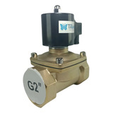Válvula Solenoide 2 Vias 2 Polegadas Ar água óleo Latão 220v
