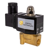 Válvula Solenoide Latão Ø1 4 Nbr N fechada 12v 2 2 Vias