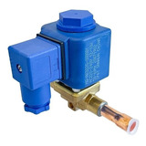 Válvula Solenoide Solda 3 8 C Bobina Sanhua Refrigeração