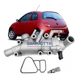 Valvula Termostatica Carcaça Fiesta ecosport 1 0 1 6 Flex