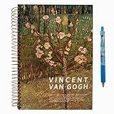 Van Gogh Notebook Hardcover Spiral Notebook/journal, 10.6