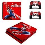 Vanknight Adesivo De Vinil Para PS4 Slim S Console Playstation 4 Controladores Red Spider