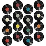 VANZACK Decalques De Parede De Discos De Vinil Em Branco Discos De Parede Decoração Adesivos De Plástico Para Ornamentos De Parede Artesanato E Decoração Obras De Arte 16 Peças De Disco De Vinil