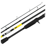 Vara Para Carretilha New Agata 1 50mt Line 8kg 2p Jau Pesca Cor Dourado