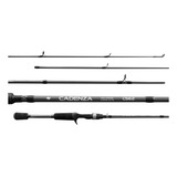 Vara Pesca Carretilha Albatroz Carbono 1 68m Ação Rápida 2p Cor Cinza