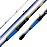 Vara Pesca Carretilha Carbono Topaz Color 1 68m 12lbs Azul