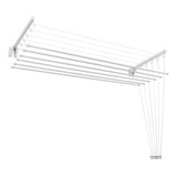 Varal Apartamento Teto Parede 120cm Com 6 Varetas Secalux