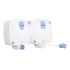 Varal Automático Rotoflex 2 Módulos De 5 Metros Retrátil Parede Secalux Cor Branco