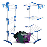 Varal Chão Retratil Grande Portatil Roupa Vertical 3 Andares