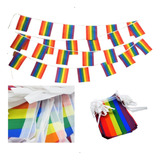 Varal De 25 Bandeirinhas Lgbt Gay Homo Decoração 8 Metros