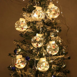 Varal De Lampadas Natal Decorada Led Pisca Bolas Grande Nf