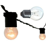 Varal De Luz Cordão Iluminação Gambiarra 60m Com Lâmpada