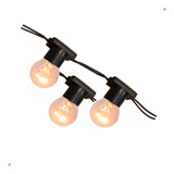 Varal De Luzes Gambiarra 30m Com Lâmpadas Incandescente 15w