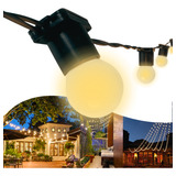 Varal De Luzes Led 40m Externo Com Lâmpadas Gambiarra Cordão