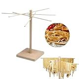 Varal De Macarrão Para Secar Massas Artesanal Madeira 42cm