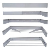 Varal De Parede Magico Efeito Sanfonado 82cm C 5 Varetas