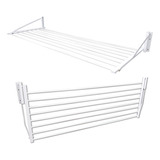 Varal De Parede Retratil Roupas 8 Varetas Aluminio 1 20 Mt
