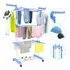 Varal De Roupa Aco Inox Dobravel Vertical Cor Prateado Toaninni