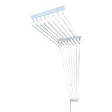 Varal De Teto Individual 10 Varetas Branco 80cm