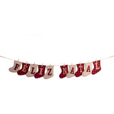 Varal Decorativo Cordão De Botas Feliz Natal Com Pregador