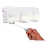Varal Modular Parede Retrátil Roupa 3pçs Lavanderia 6 Metros