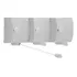 Varal Modular Retratil Automático - 3 Pçs Com 6 Metros Cada Cor Branco
