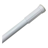 Varão Bastão Extensível Para Cortina Box Banheiro 1 10 A 2m Cor Branco Cromado Branco Liso