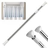 Varão Bastão Haste Extensível Retrátil Para Box Porta Cortina Cozinha Banheiro Branco E Cromado De 70cm à 120cm ORIGINAL