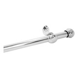 Varão De Cortina Cromado Simples 2 20m De 28mm Durável Resistente De Fácil Instalação Casa Laura Enxovais